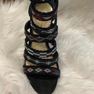 Jessica Simpson Black suede strappy sandal